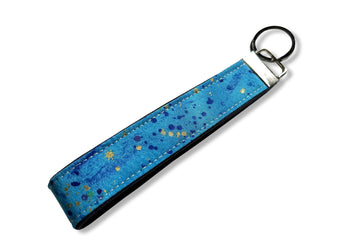 Blue & Gold Key Fob Blu Zone Bags