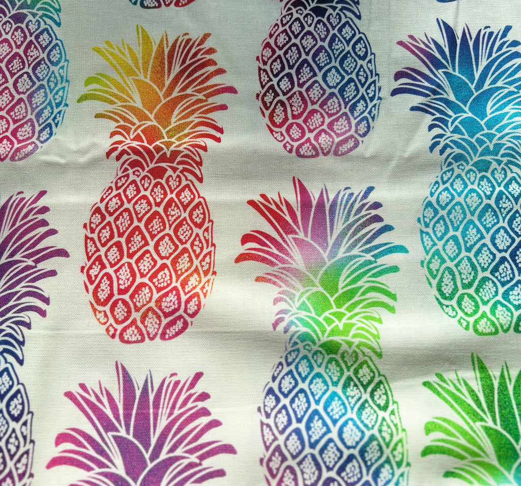 Fabric - Psychedelic Pineapple Blu Zone Bags