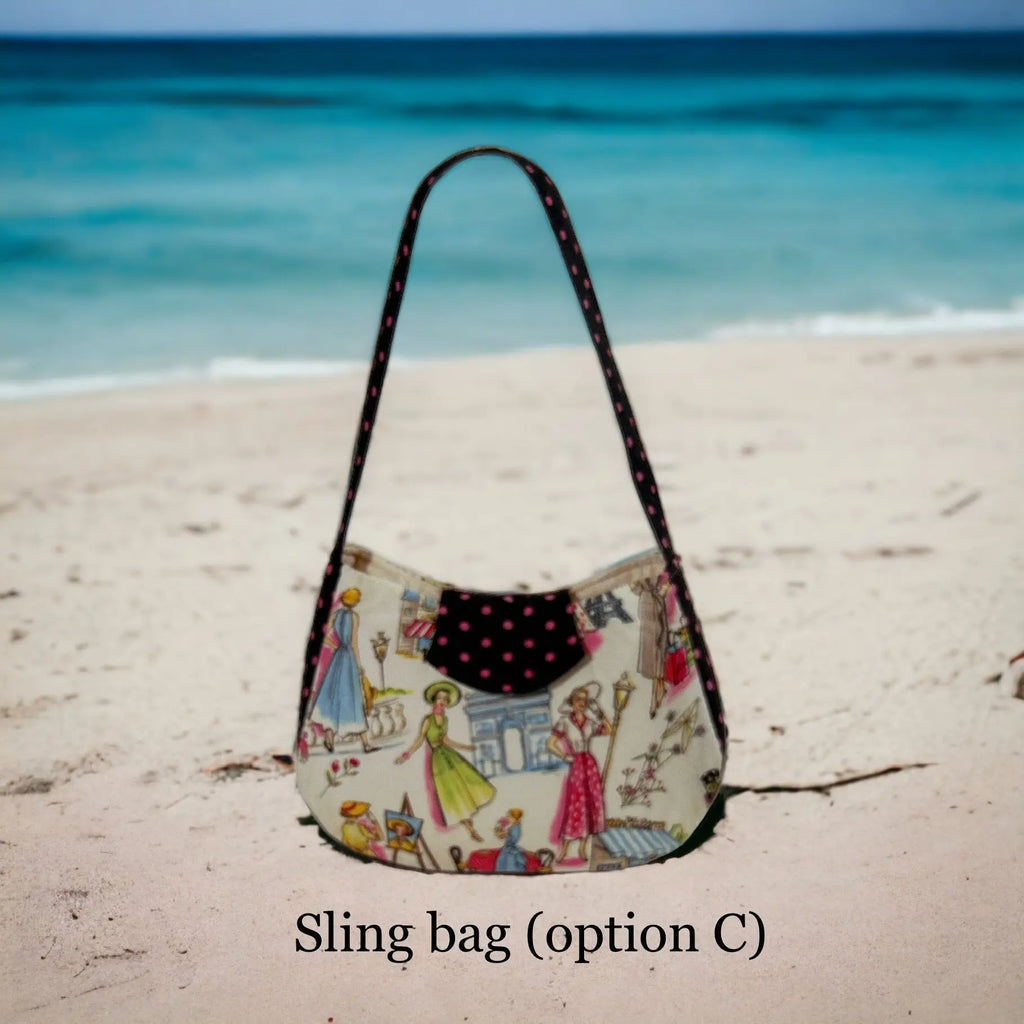 Sling Bag Adventure Pink Sand Beach Designs