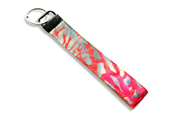 Pink & Orange Key Fob Blu Zone Bags