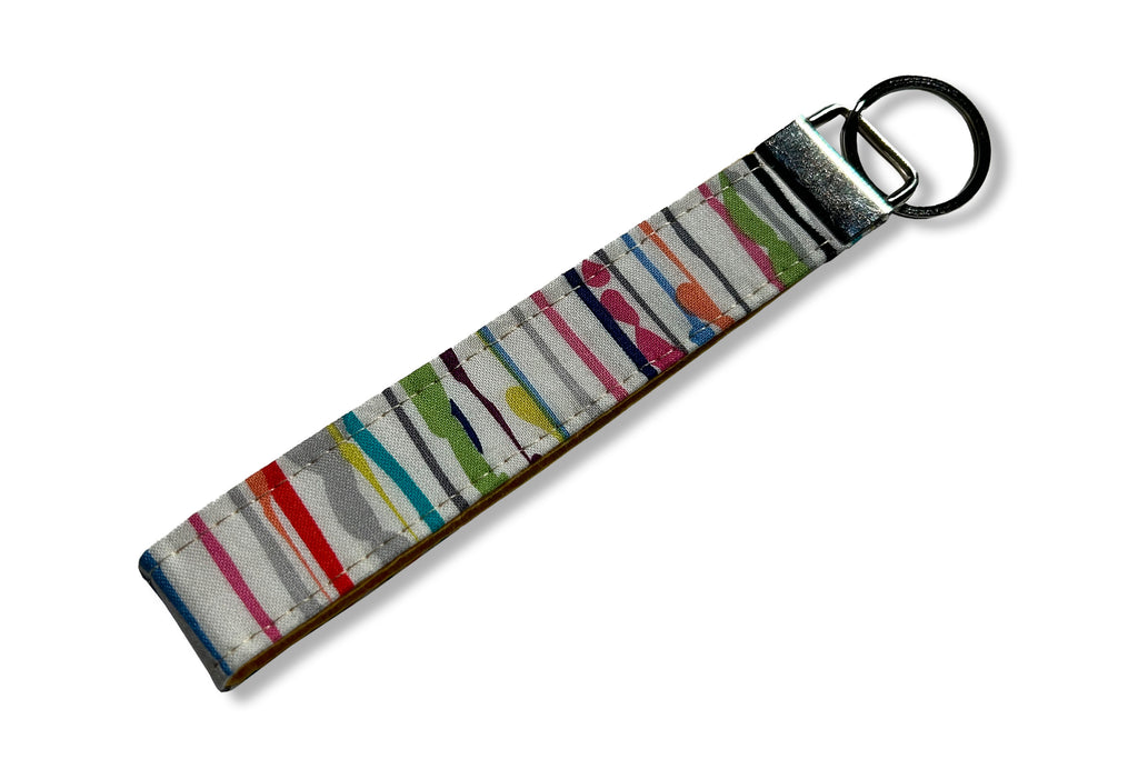 Stripes Key Fob Blu Zone Bags